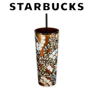 2025 Starbucks Batik Beads Cold Cup 24oz Stainless Steel NWT Limited Edition